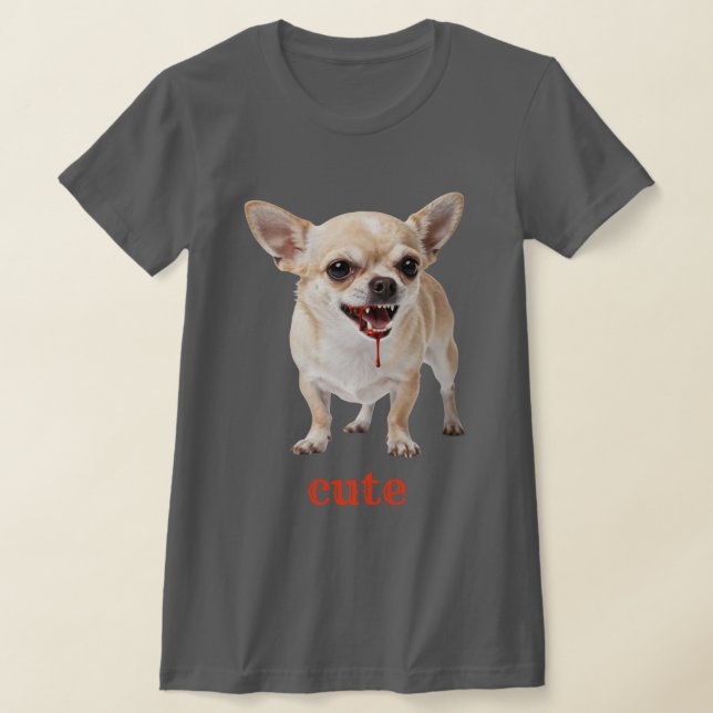Camiseta Personalised Cute Chihuahua Aggro Nasty Vicious (Distribución)