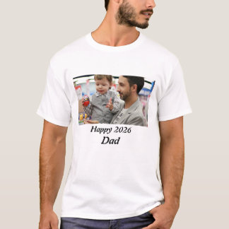 Camiseta Personalised happy 2026 Dad Photo