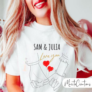 Camiseta Personalised unisex t-shirt for lovers.