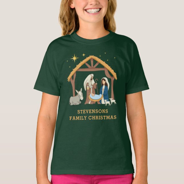 Camiseta Personaliza a los Navidades de familia que beben e (Anverso)