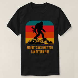 Camiseta Personaliza Bigfoot Dice Solo Tú Puedes Devolver F