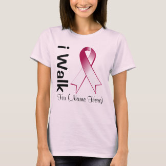 Camiseta Personaliza Camino por el cáncer de cabeza y cuell