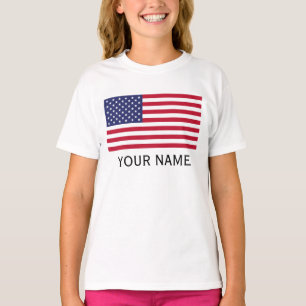 Camiseta Personaliza con tu nombre Estados Unidos