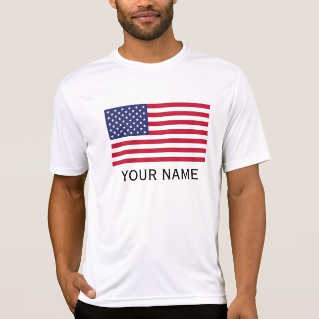 Camiseta Personaliza con tu nombre Estados Unidos (Anverso)