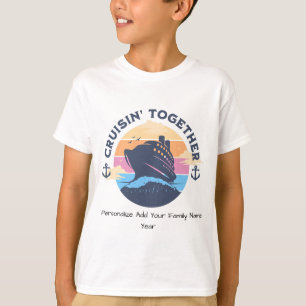 Camiseta Personaliza Crucero al Atardecer Juntos Blues