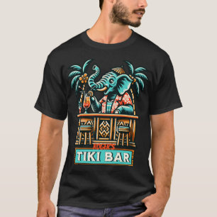 Camiseta Personaliza el bar de los elefantes retro