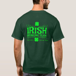 Camiseta Personaliza el equipo de bebida irlandés del día d