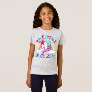 Camiseta Personaliza el fantástico unicornio desde su año d