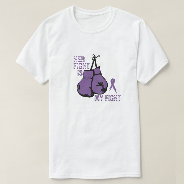 Camiseta Personaliza el lupus apoyando su lucha es el boxeo (Diseño del anverso)