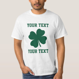 Camiseta Personaliza el Shamrock afortunado