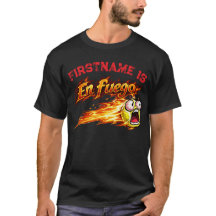 Personaliza "En fuego" Pelota de tenis en llamas.