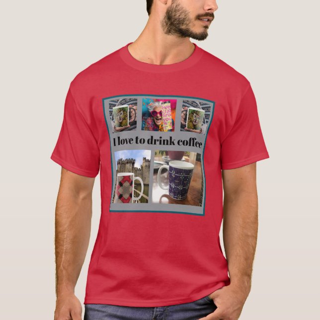 Camiseta Personaliza fotos, crea tu panel de 5 plazas (Anverso)