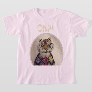 Camiseta Personaliza Fun Chill Tiger 
