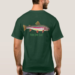 Camiseta Personaliza la pesca de mosca en el ángel de truch