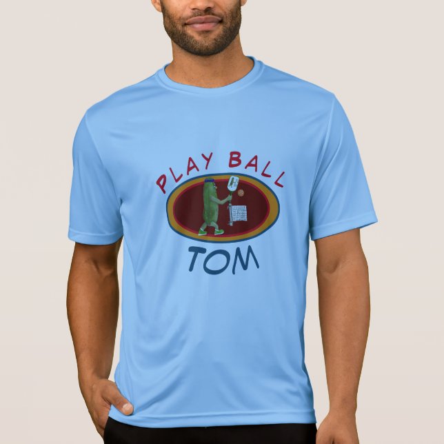 Camiseta Personaliza la plantilla de nombres Pickleball Pla (Anverso)