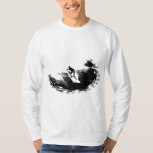 Camiseta Personaliza la plantilla elegante moderna surfista