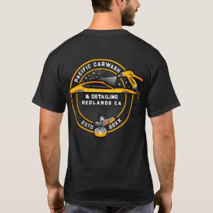 Camiseta Personaliza Limpiador de Lavado de Autos Frente y