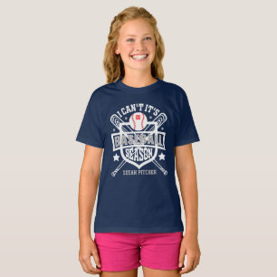 Camiseta Personaliza No Puedo Es Temporada De Béisbol Númer