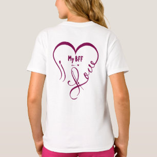 Camiseta Personaliza Te Amo Mi Mejor Amigo • Tú = ♥