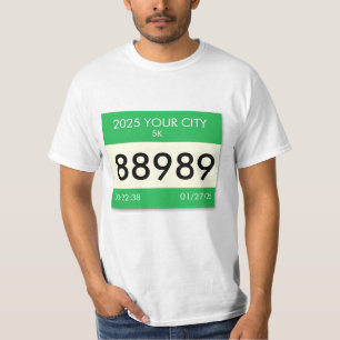 Camiseta ¡Personaliza tu número de carrera en una camiseta!