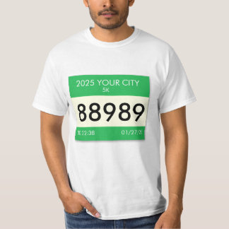 Camiseta ¡Personaliza tu número de carrera en una camiseta!