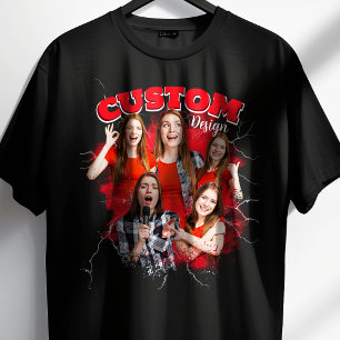 Camiseta Personaliza Tu Propia Foto Bootleg Rap