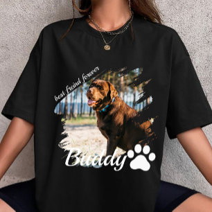 Camiseta personaliza tu propio nombre y foto perro personal