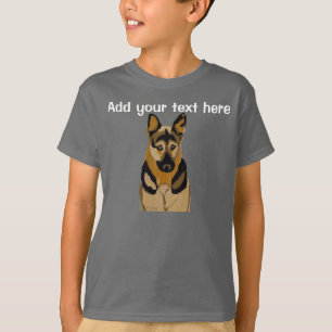 Camiseta Personaliza tu retrato de Shepard alemán