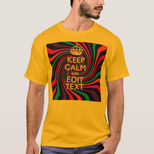 Camiseta Personaliza tu texto de mantener la calma en multi
