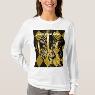Camiseta Personaliza tu texto, flor de lis