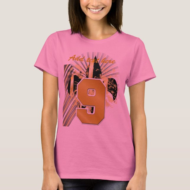 Camiseta Personaliza tu texto, flor de lis (Anverso)