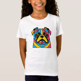 Camiseta personalizable 3 tono pug