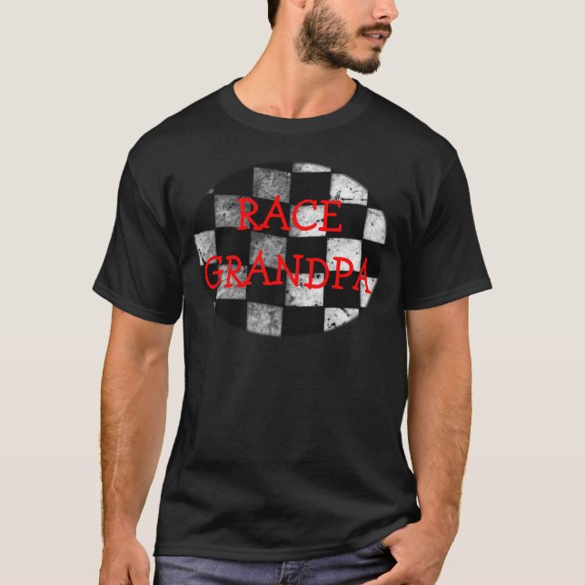 Camiseta Personalizable a cuadros de la bandera (Anverso)