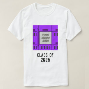 Camiseta Personalizable Abrir marco de localizador púrpura
