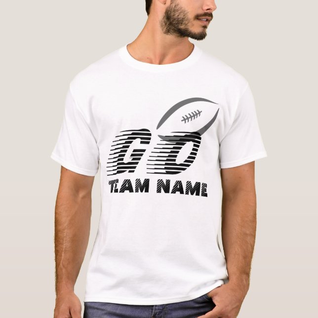 Camiseta Personalizable American Football Go And Team Name (Anverso)