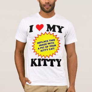 Camiseta PERSONALIZABLE Amo a mi gatito