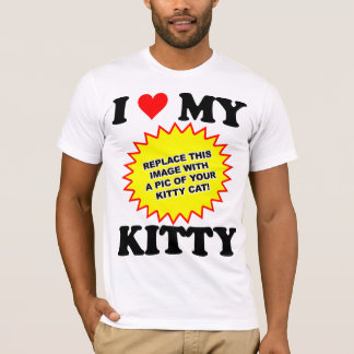 Camiseta PERSONALIZABLE Amo a mi gatito