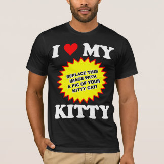 Camiseta PERSONALIZABLE Amo a mi gatito
