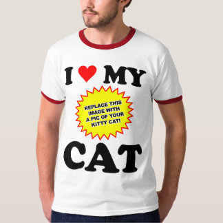 Camiseta PERSONALIZABLE Amo a mi gato
