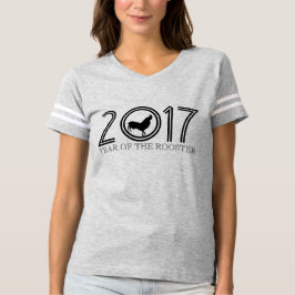 Camiseta Personalizable Año de gallo 2017 gráfico Tee 4