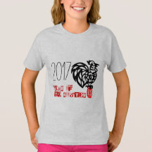 Personalizable Año Rooster 2017 papeleo Tee rosa