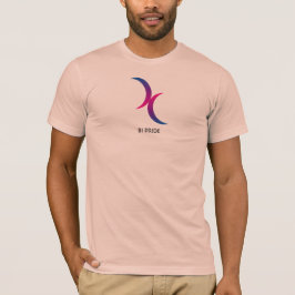 Camiseta Personalizable Bisexual Crescent Moons Tee