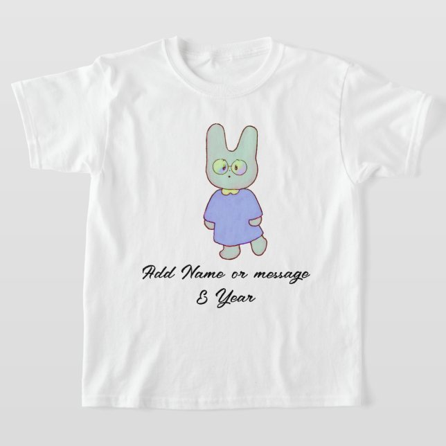 Camiseta Personalizable Bunny & Paw Impresiones Unisex ador (Distribución)