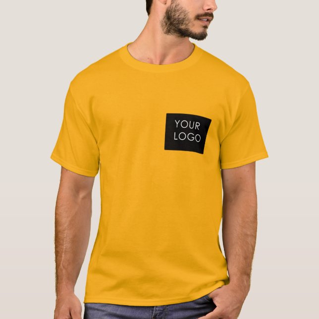 Camiseta Personalizable Business Add Logo Moderno (Anverso)