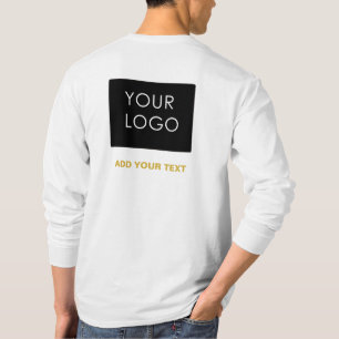 Camiseta Personalizable Business Añadir logotipo blanco mod