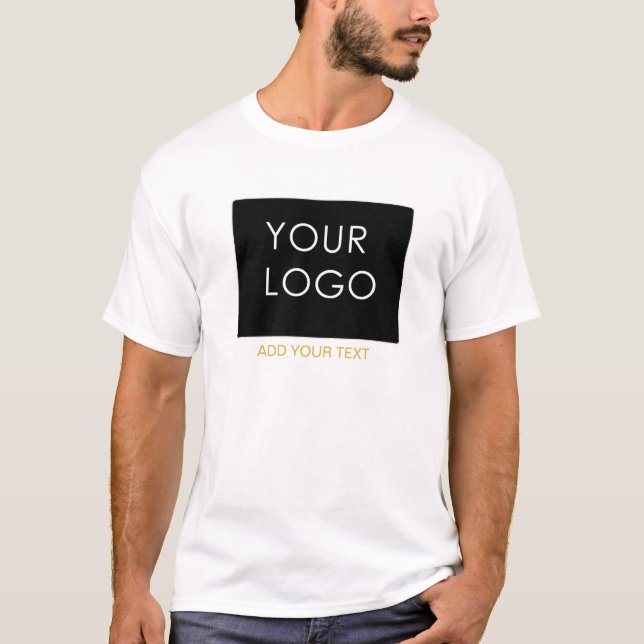 Camiseta Personalizable Business Añadir logotipo blanco mod (Anverso)