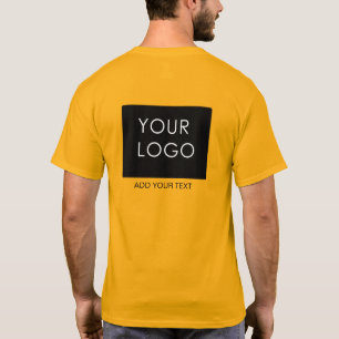 Camiseta Personalizable Business Añadir logotipo Naranja mo