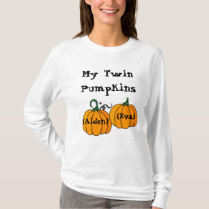 Camiseta Personalizable - calabazas gemelas