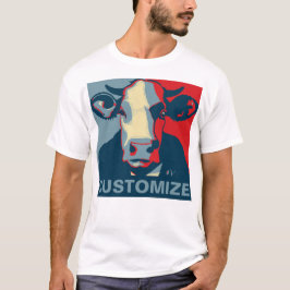 Camiseta ¡Personalizable! Camisas de arte pop azul rojo