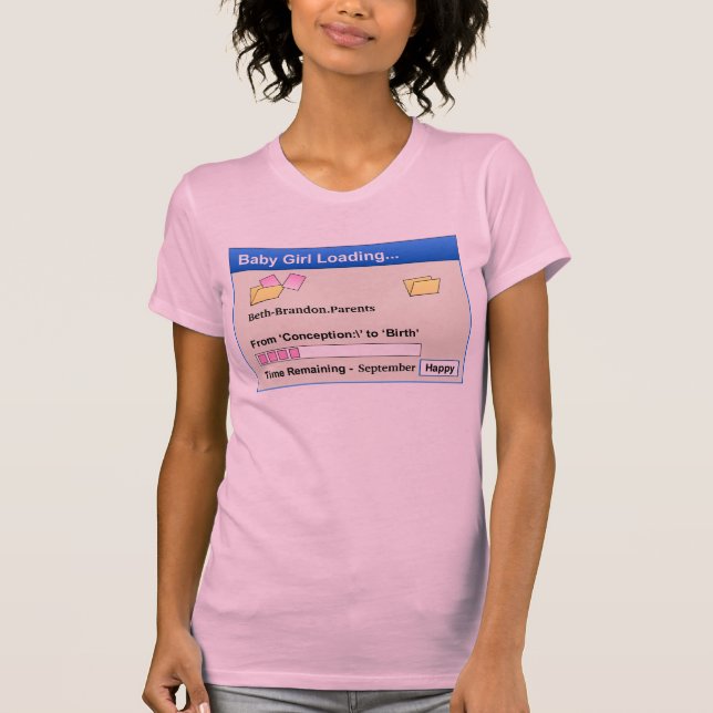 Camiseta Personalizable - cargamento del chica (Anverso)